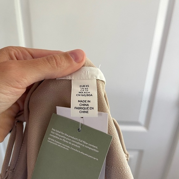 H&M Jersey A-Line Dress Beige - XS - Picture 5 of 5